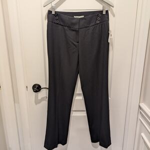 Cleo Black Trousers Pants Classic Straight-Leg Size 8 Petite / NWT